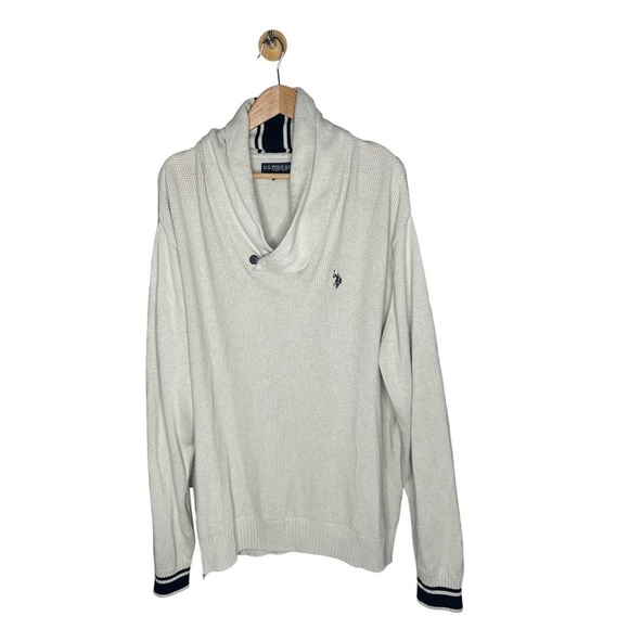 U.S. Polo Assn. Other - Mens U.S. Polo Assn. XXL Waffle Knit Cotton Blend High Collar Sweater